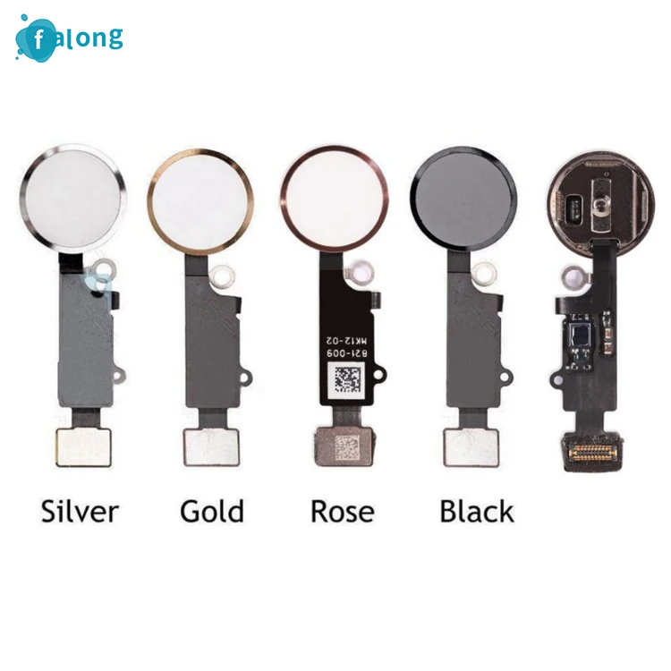 Home Button Flex Cable For iPhone 7 8 Plus Home Button With Flex Cable No Touch ID Fingerprint Function Replacement Parts