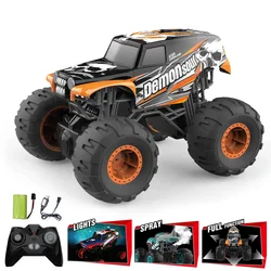2.4G 1:16 4 Channels RC Radio Cross-country Multifunction Bigh Foot Car , Kids Monster Truck with Light & Music & Mist Spray