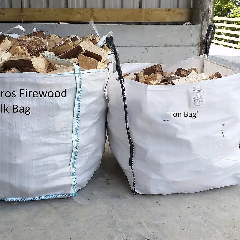 1 Ton Bulk Firewood Sacks Mesh Bulk Bag For Packing Firewood Ventilate Jumbo Big Bag Woodbag Fire Wood Mesh Bags