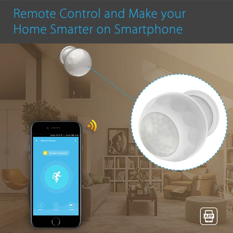  Умный Wi-Fi датчик движения alexa совместимый с