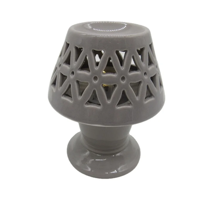 
New Design Ceramic Tealight Candle Holder Oil Burner Essential Oil Incense Aroma Diffuser Furnace Home Decoration Romantic 