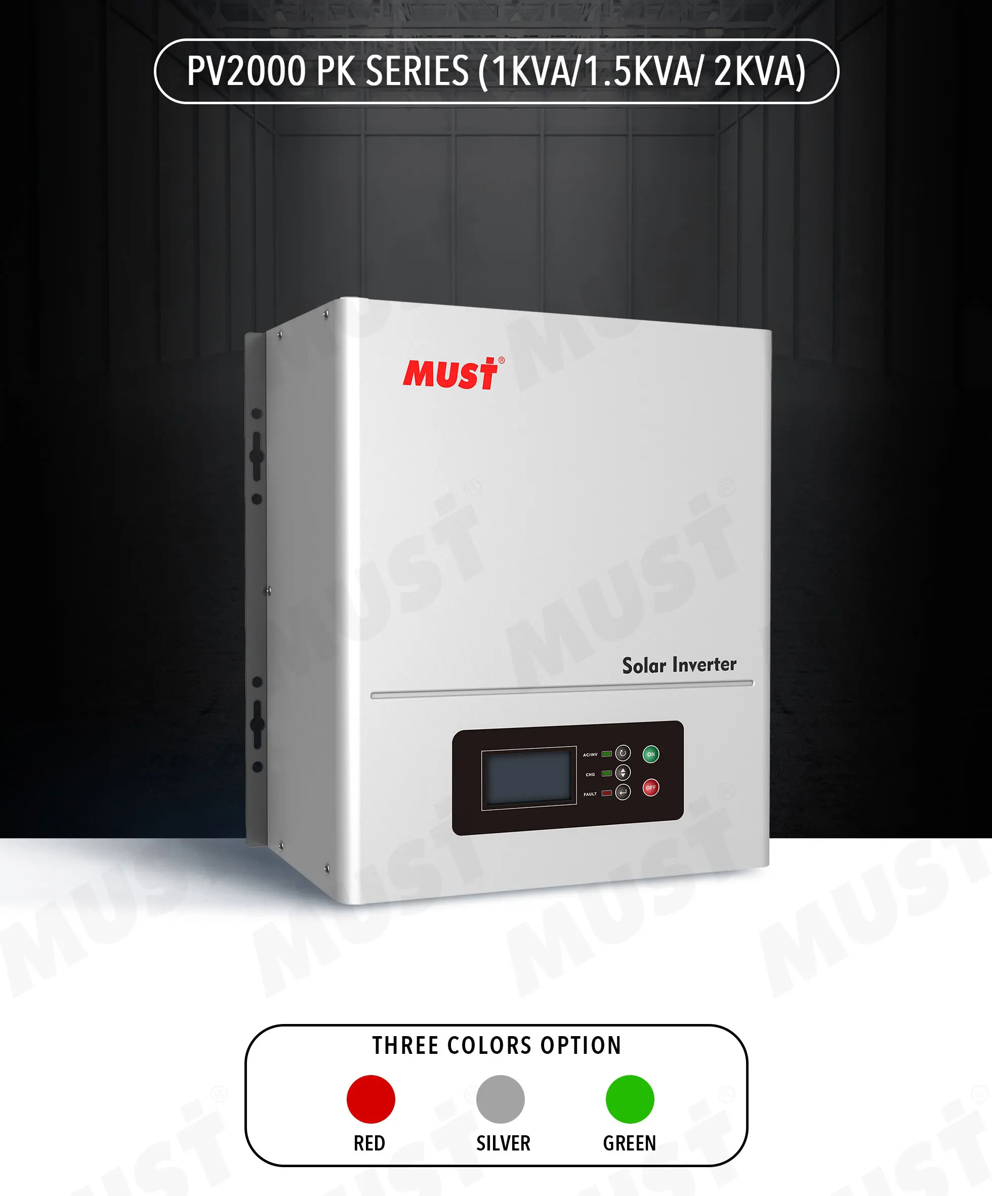 MUST ISO 9001 SGS certificate pure sine 1kw off grid solar power system