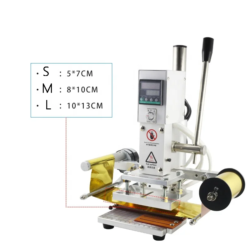 Diy Name Gold Foil Digital Leather Logo Embossed Hot Stamping Machine For Leather Phone Case