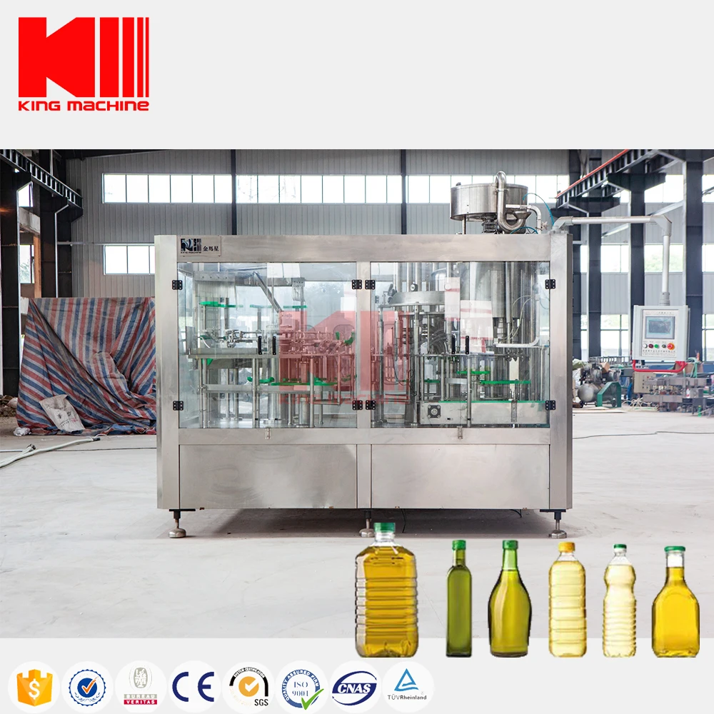 Automatic full complete filling production line including injection moulding for palm oil sunflower oil