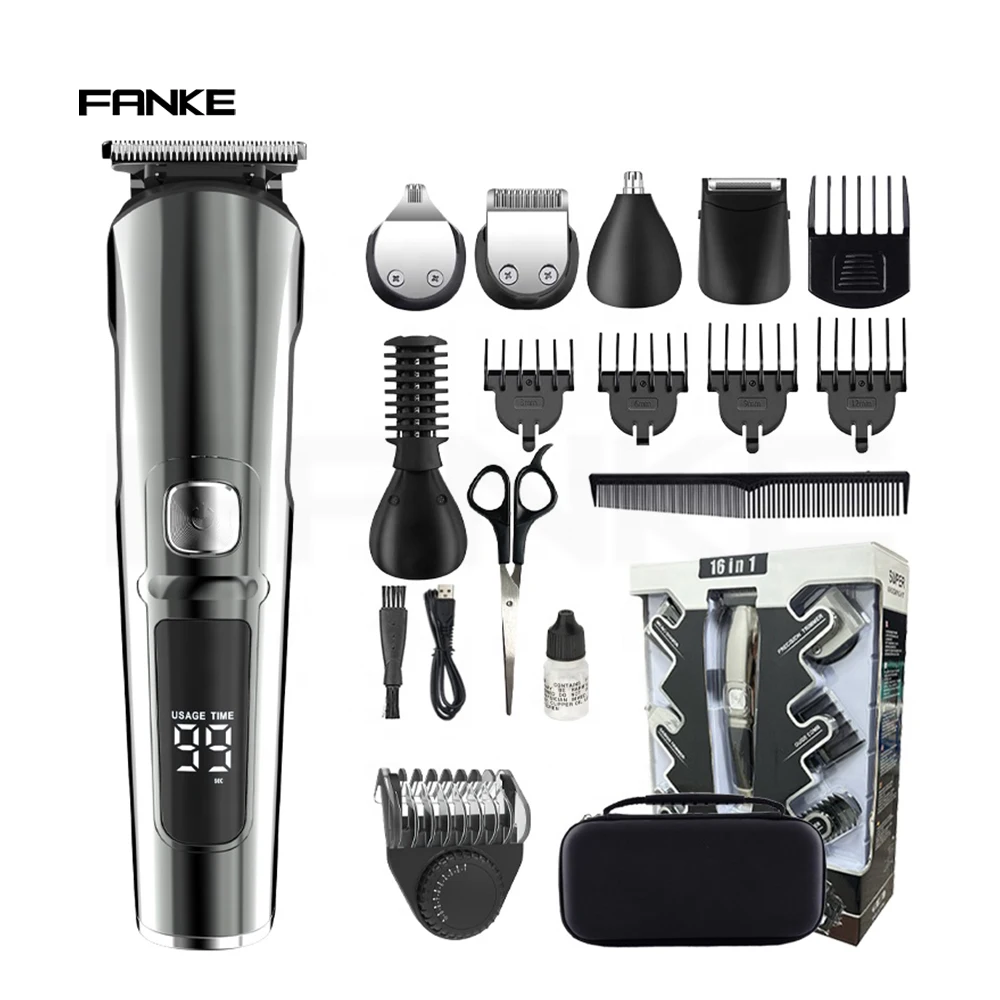 FANKE multifunctional electric hair clipper customized FK-8688 waterproof hair clipper set 5 in 1 hair clipper for men