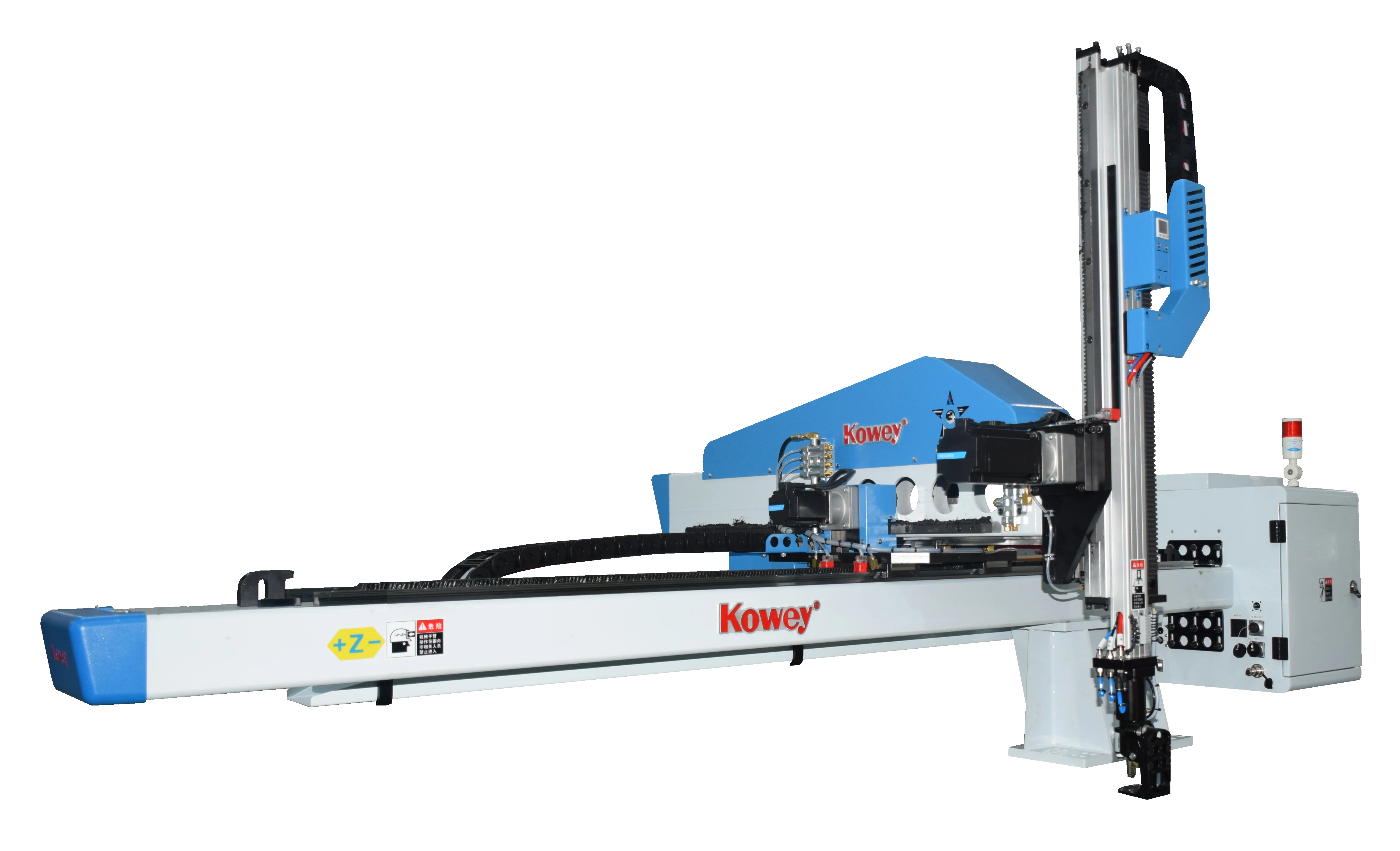 Zhuhai Kowey Hot Selling High Speed Injection Robotic Arm for Electric or Hybrid Injection Molding Machine for Plastic Tableware