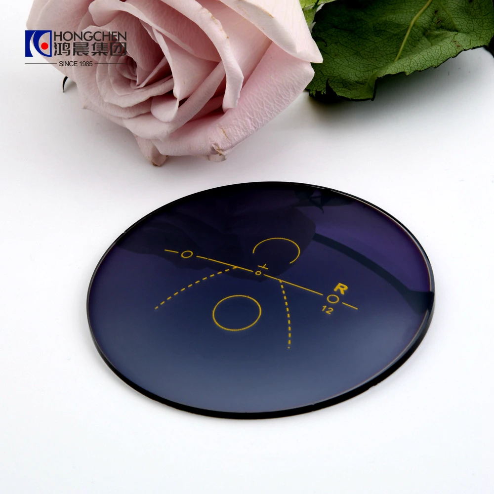 Hongchen Multifocal optical lenses photo grey prescreption lenses 1.56 photochromic progressive lens for reading glasses lens
