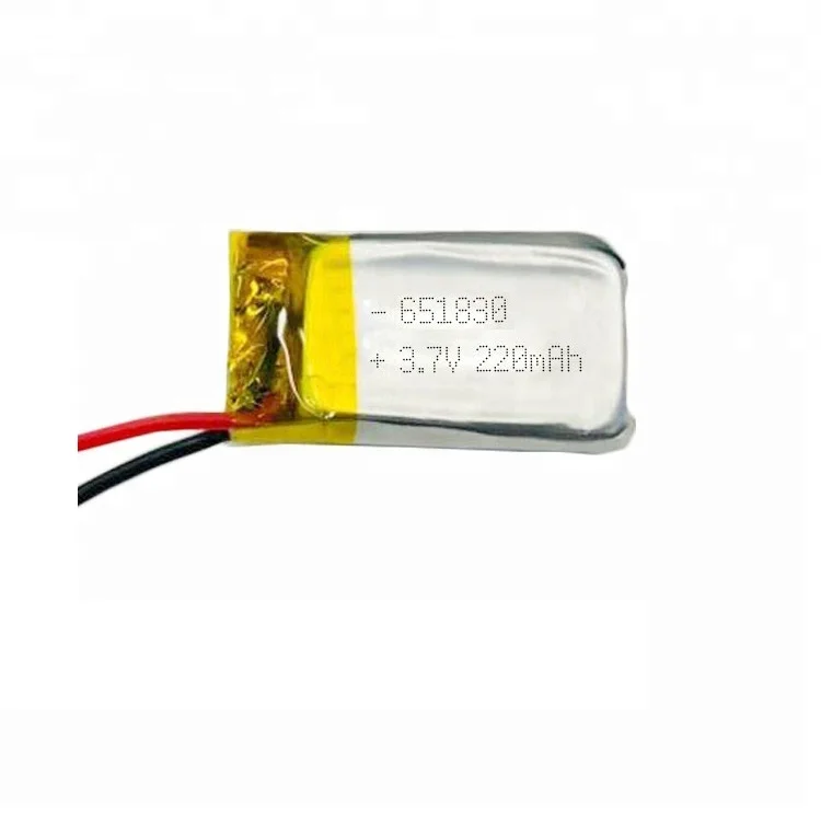 Rechargeable 501730 3.7V 200mah 0.74wh lithium polymer battery