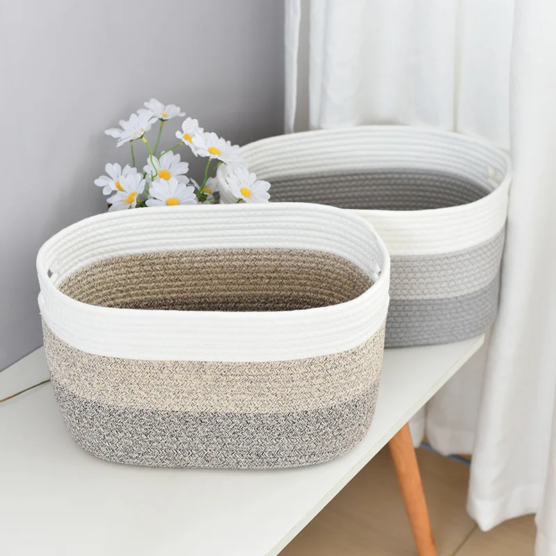 Корзина для детской комнаты корзина игрушек с ручкой тканые корзины хранения 