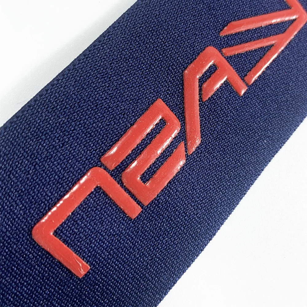Manufacturer customize logo nylon jacquard silicone elastic gripper rubber wide elastic waistband for pants