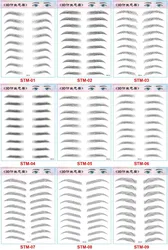 MP041 Semi-Permanent Water Transfer Eyebrows Waterproof Eyebrow Tattoo Sticker Long Lasting Natural Fake Eyebrow Lamination