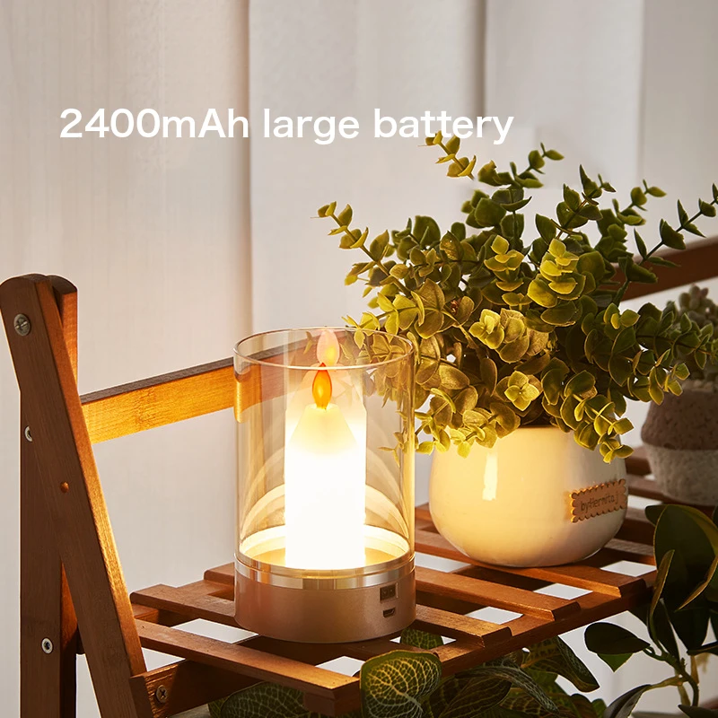 Smart Home Lights Hand Induction Sensor LED Candle Night Light USB Charging Desk Lamp For Restaurant