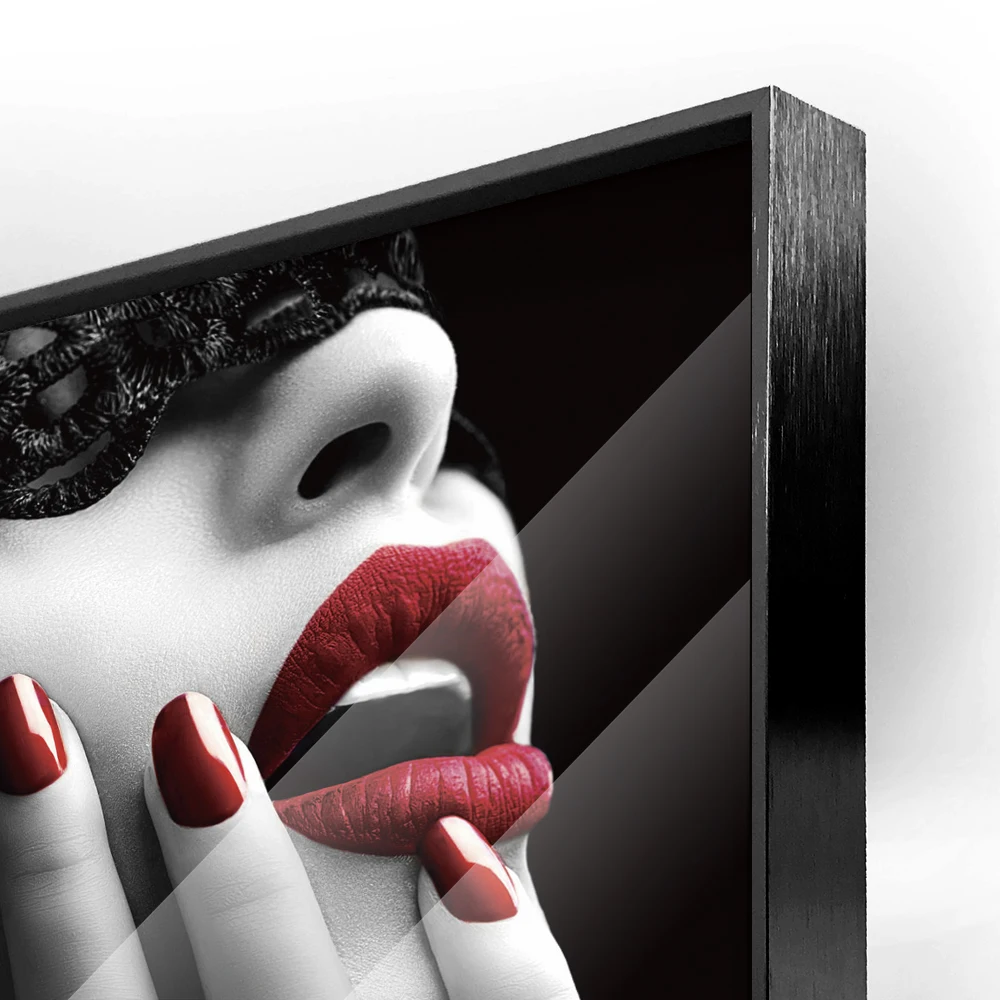 Factory Top Ranking Product Sexy Red Lips Painting Canvas Wall Art Oil Print Wall Decor Modern Decorative for Living Room