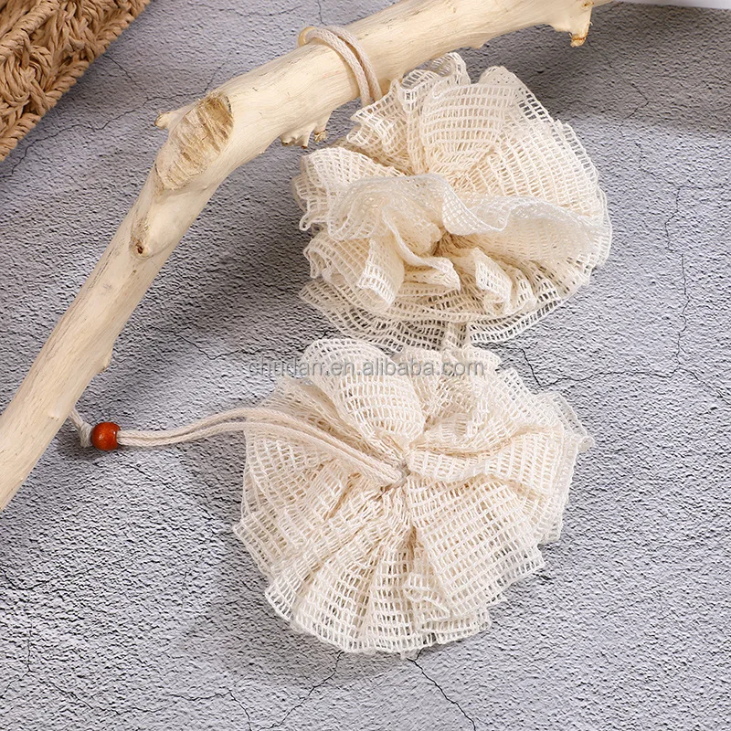 100% Natural Exfoliating Hemp Fiber Loofah Glove Mitt Mitten Bath Sponge Remove Dead Skin Exfoliating Scrubber