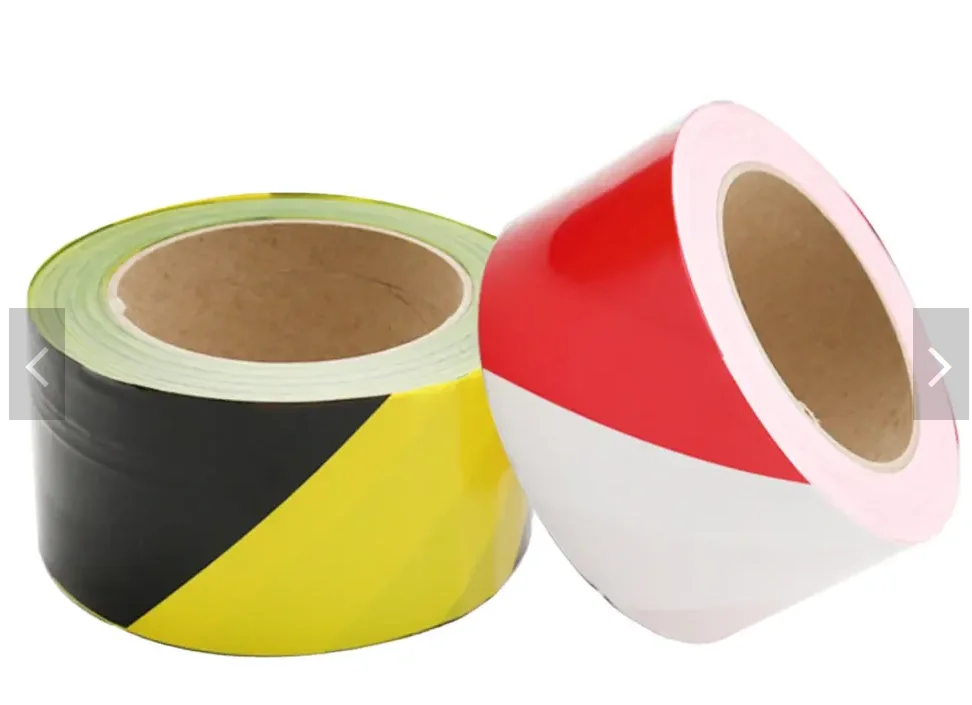 Red And White Printed Plastic Non-Adhesive Marking Warning PE Barrier Tape