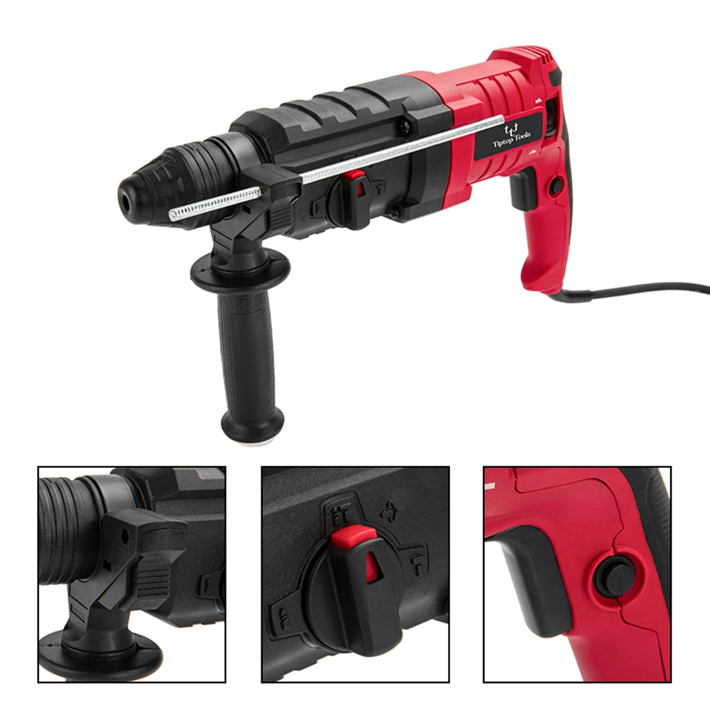 China High Quality 110v 220v SDS Plus Electrical Power Tools Heavy Duty 26mm Corded Electric Rotary Hammer Drill Machine