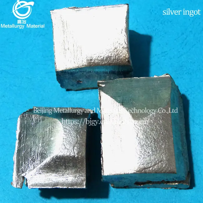 Supply high purity metal ingot 4N ingot laboratory silver melting