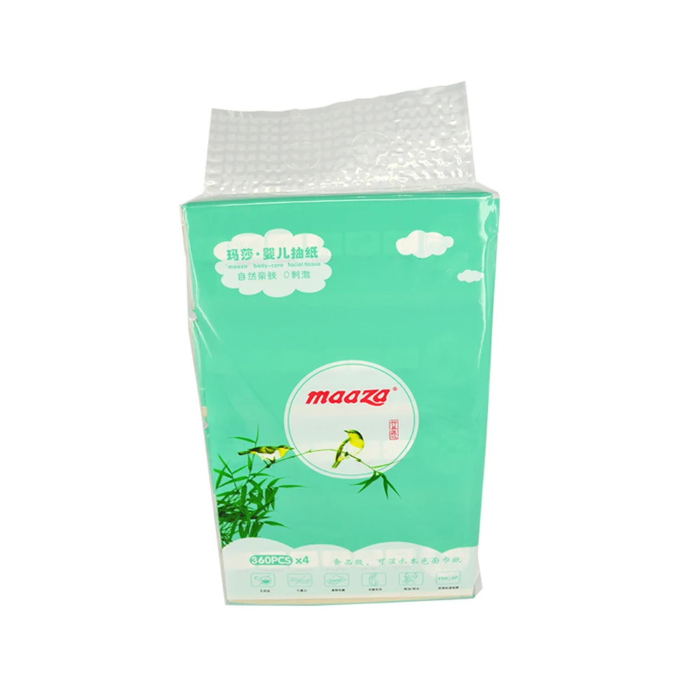 Soft Pack Bamboo pulp  Facial Tissue