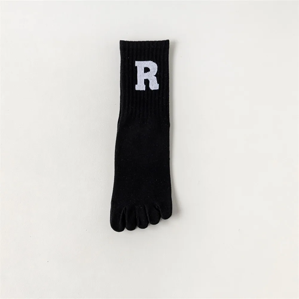 Cmax New Soft Cotton High Quality Sokc Yoga Anti Slip Five Toe Crew Socks