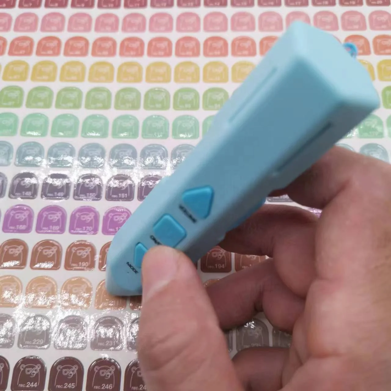 Pencil shape kids educational toy talking pen with recording DIY stickers audio sound music playing language learning machine