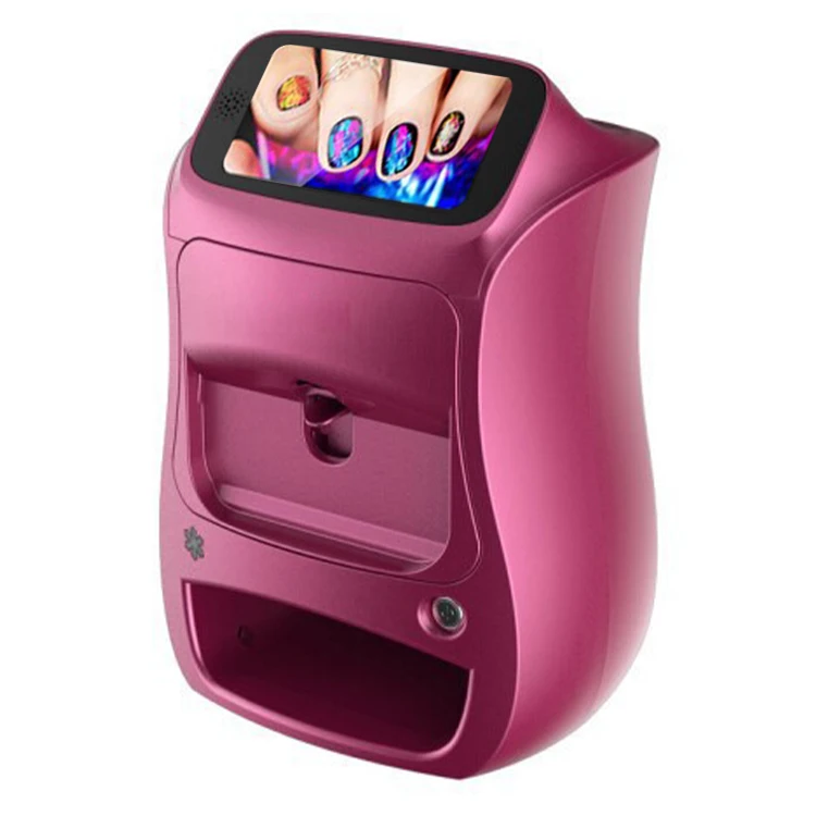 2023 New Arrivals Nail Polish Machine High Tech Electric Nail Polish Bottle Printing Machine Convenient 3d Nail Printer Machine