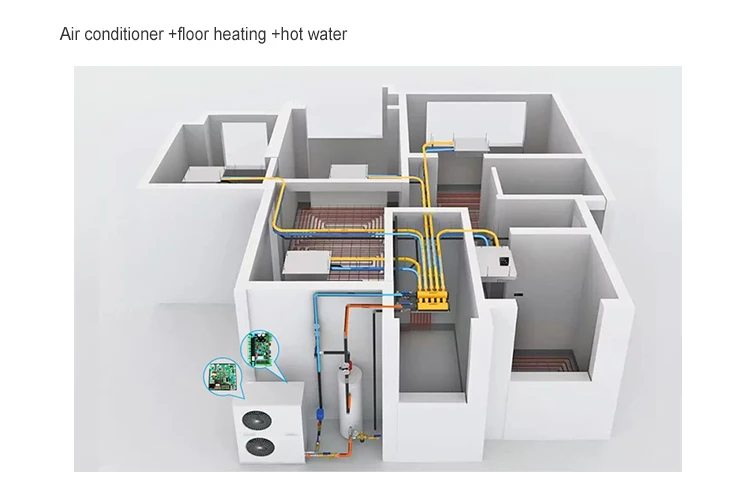 R32 70-85C High Temperature  70-80C High Temperature Radiator Boiler heating Custom DC inverter controller  pcb board