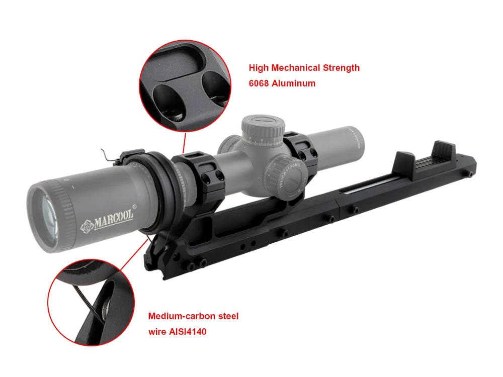 Marcool Stalker 34mm low power variable scope mount fast zoom in system scope switch