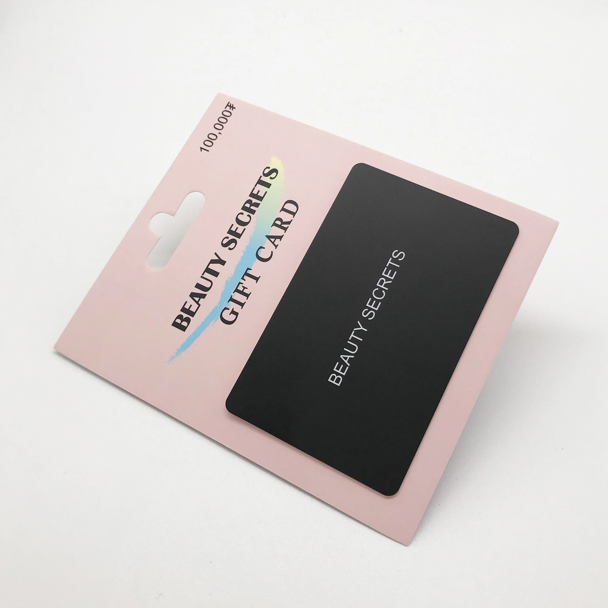 Credit card size Plastic GIFT card with barcode