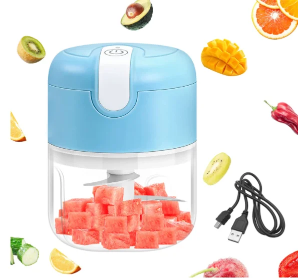 Rechargeable  Food Garlic Vegetable Chopper Ginger Crusher Press  Food Onion Chopper Garlic Presses