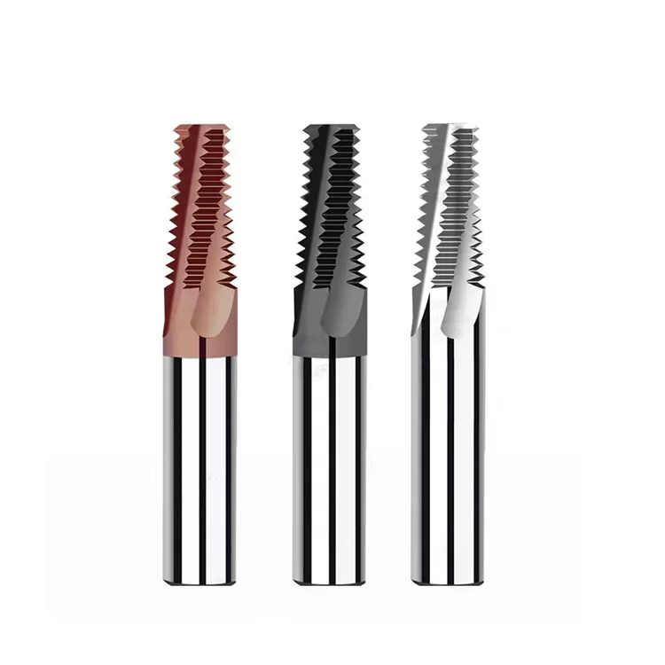 cnc machining thread milling cutter for steel cutting tool endmill solid carbide trapezoidal english rc npt thread end mill