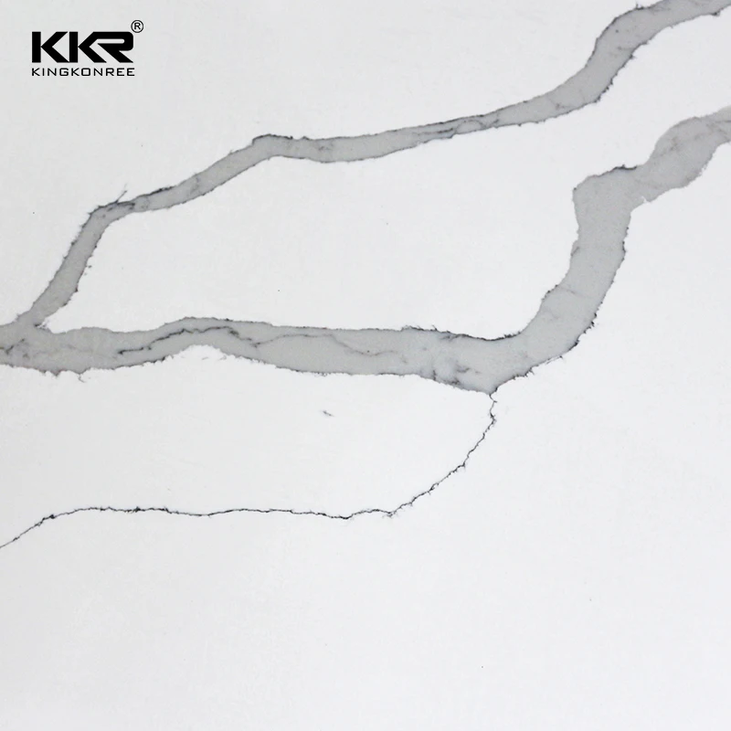 Artificial quartz stone white quartz slab stone for kitchen countertop