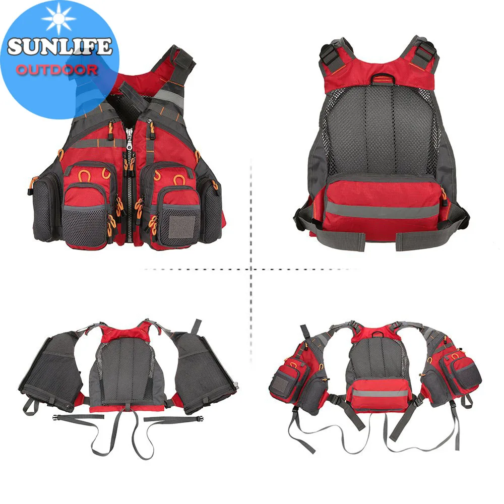 2022 Life Jacket Multi-function Boat Vest Kayak Fishing Clothing Quick Drying Clothes Safety