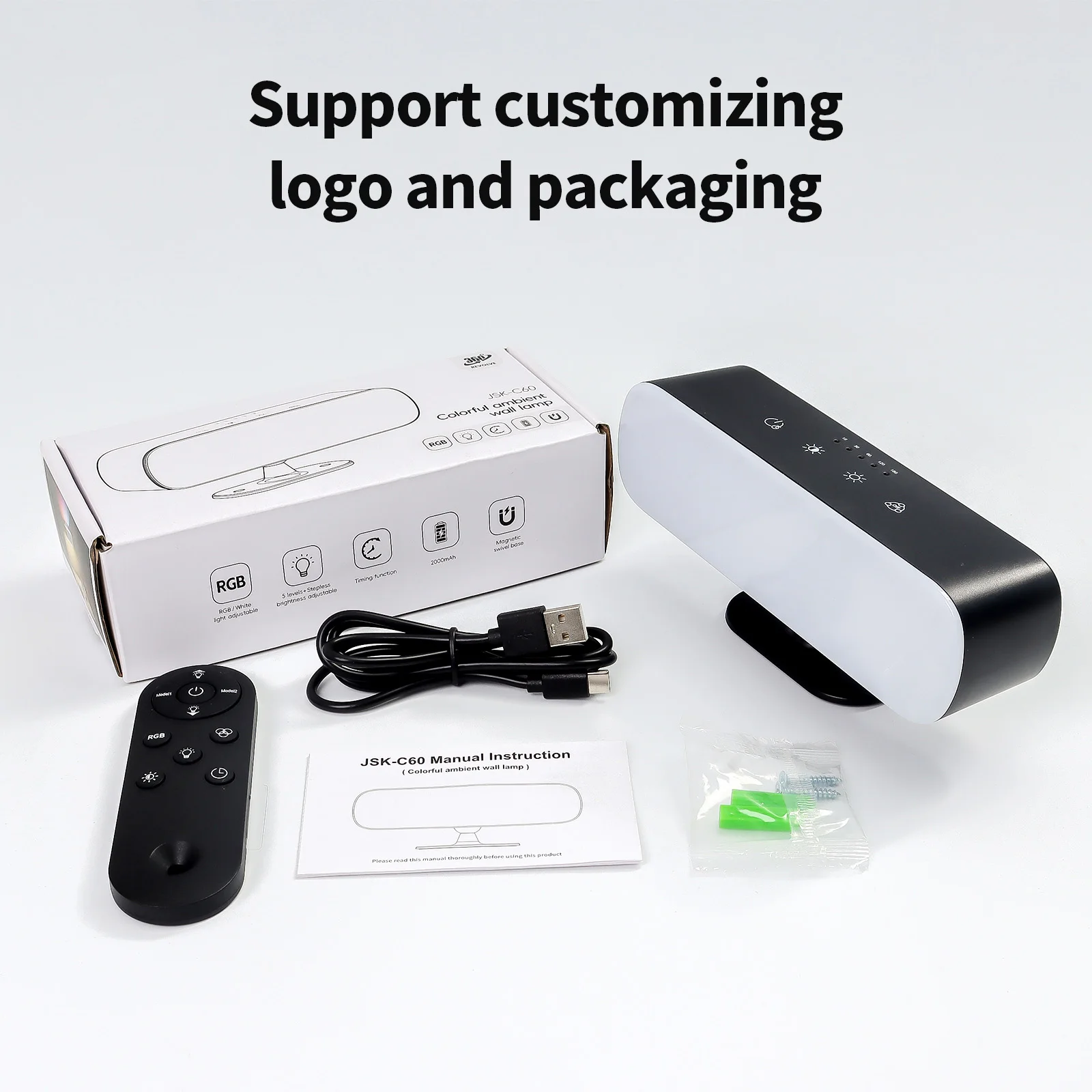 Bi-Directional Colorful Balcony Fixture Corridor Art Magnetic Mounted Indoor Smart Wall Lamp For Home Hotel Bedroom