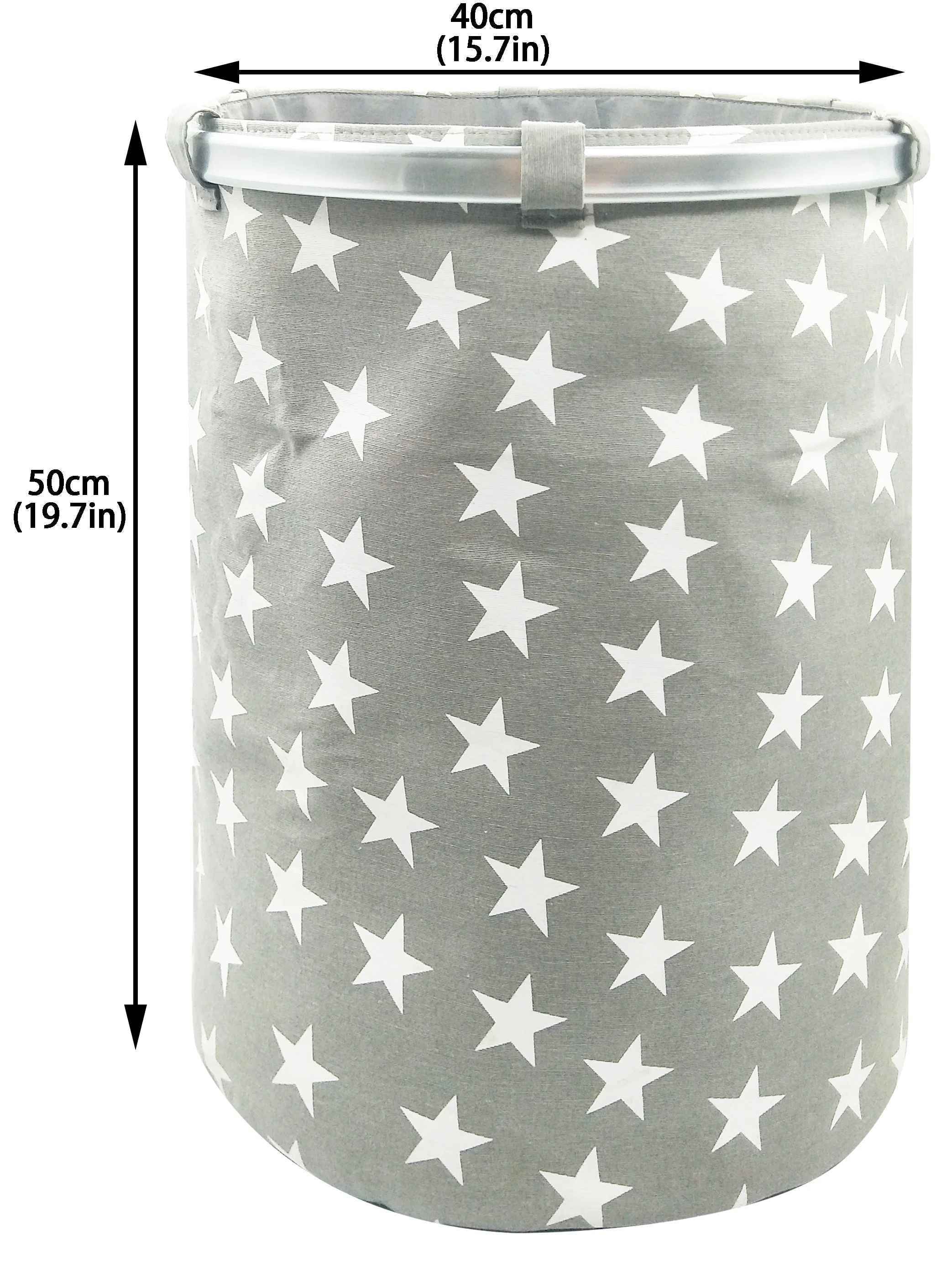 KUYUE large woven storage bucket cute girls foldable round laundry basket organizer