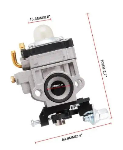 Карбюратор ПОДХОДИТ для карбюратора Weedeater 1E34F 1E36F TU26 TL26 26cc 33cc