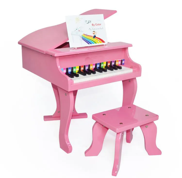 
2020 New Musical Instrument 25 Keys Kids Wooden Piano 