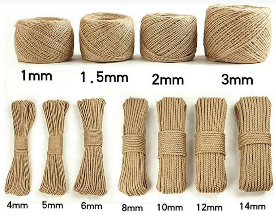 Good Quality 6mm Natural Jute Sisal Cat Rope for Cat Tree Tube