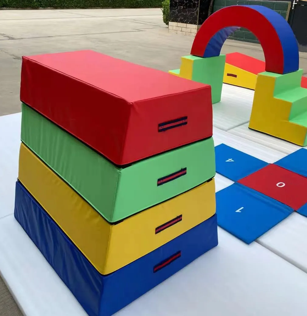 Factory Selling Colorful Pvc Trainer Exercise Folding Gymnastic Mats