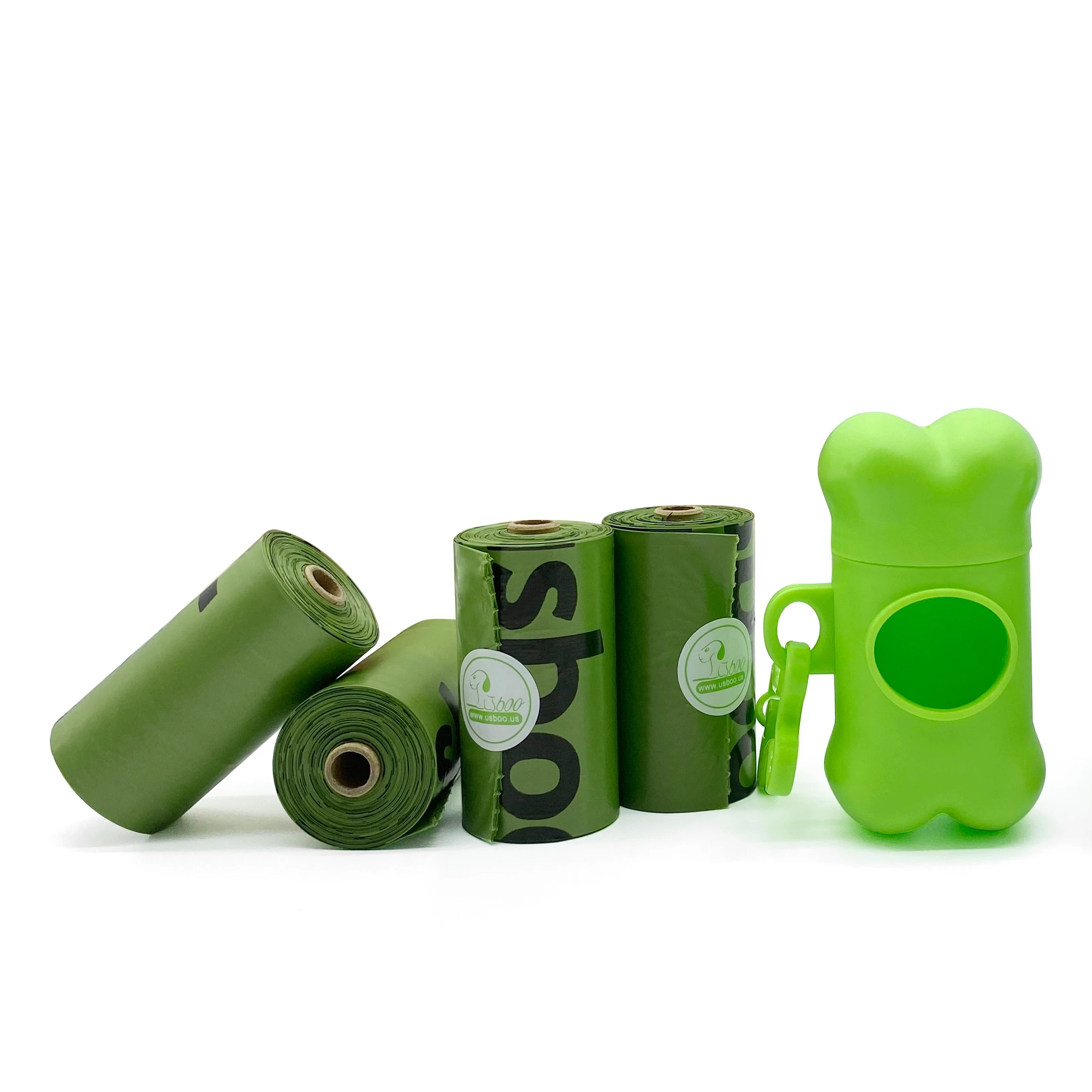 Eco Friendly Dog Poo bag Biodegradable Professional Manufacturer 100% Compostable Plastic Doggy Poop Bag Holder