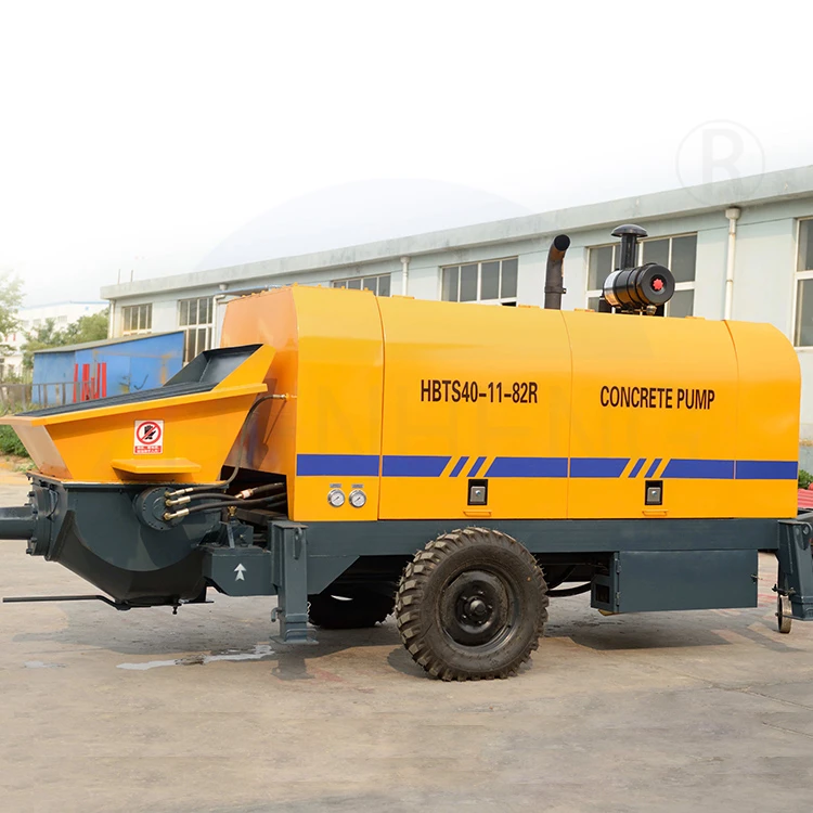Small diesel concrete pump 30 m3/h 40 m3/h model for sale to Germany