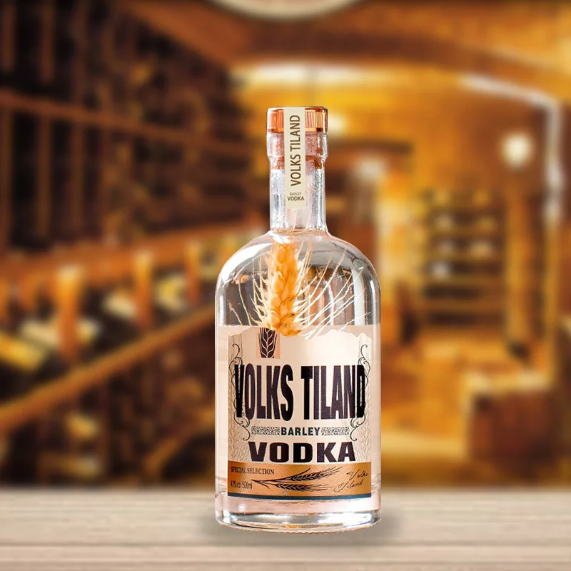 Custom 50ml 100ml 200ml 500ml 750Ml Fancy Liquor Glass Bottle For Whiskey Bourbon Gin Liquor