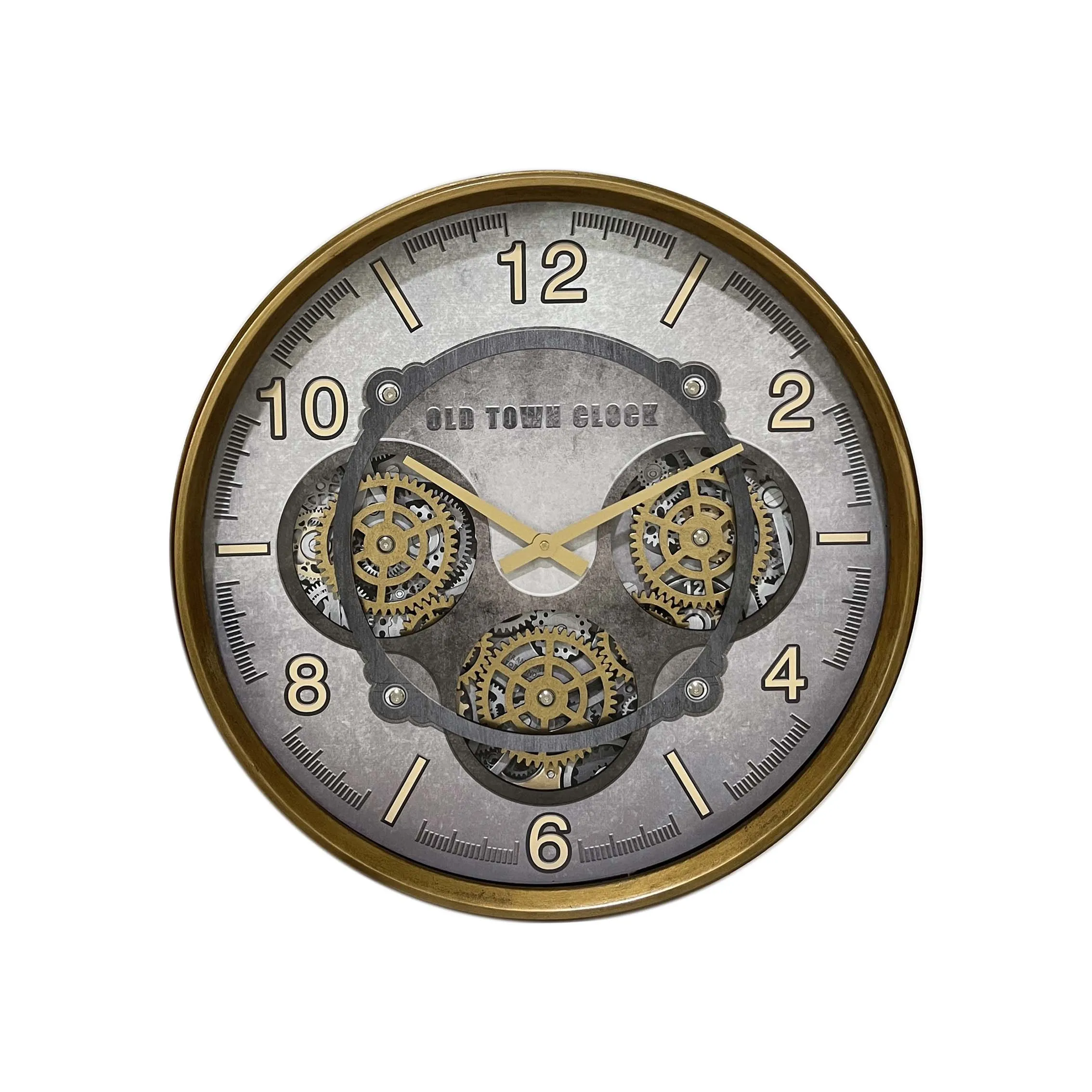 2025 New Round Wall Clock Luxury Style Retro Design Wall Decoration Gear Wall Clock Mechanical Watch