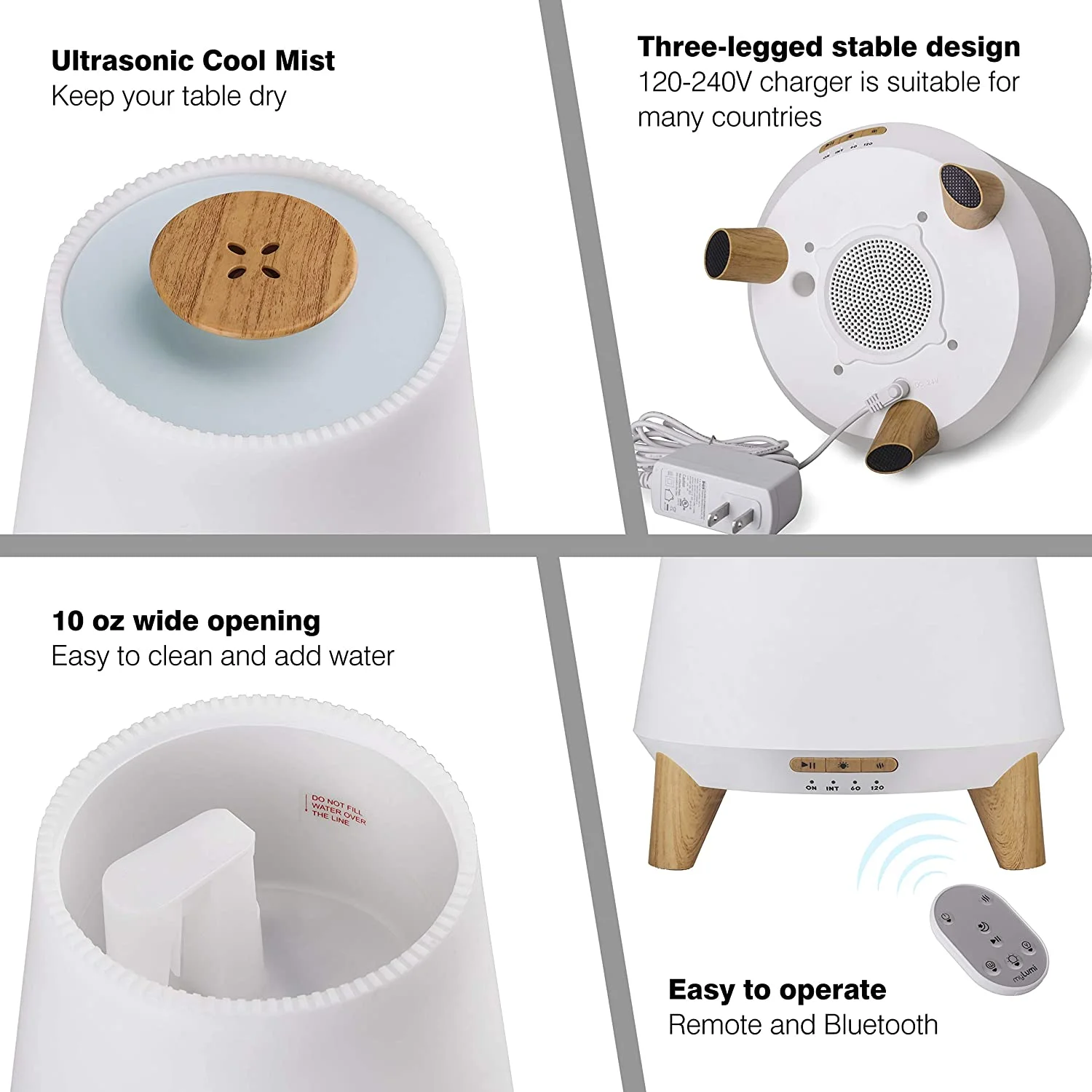 SOICARE New product Speaker music phone  Control bluetooth remote Essential Oil Aroma Diffuser