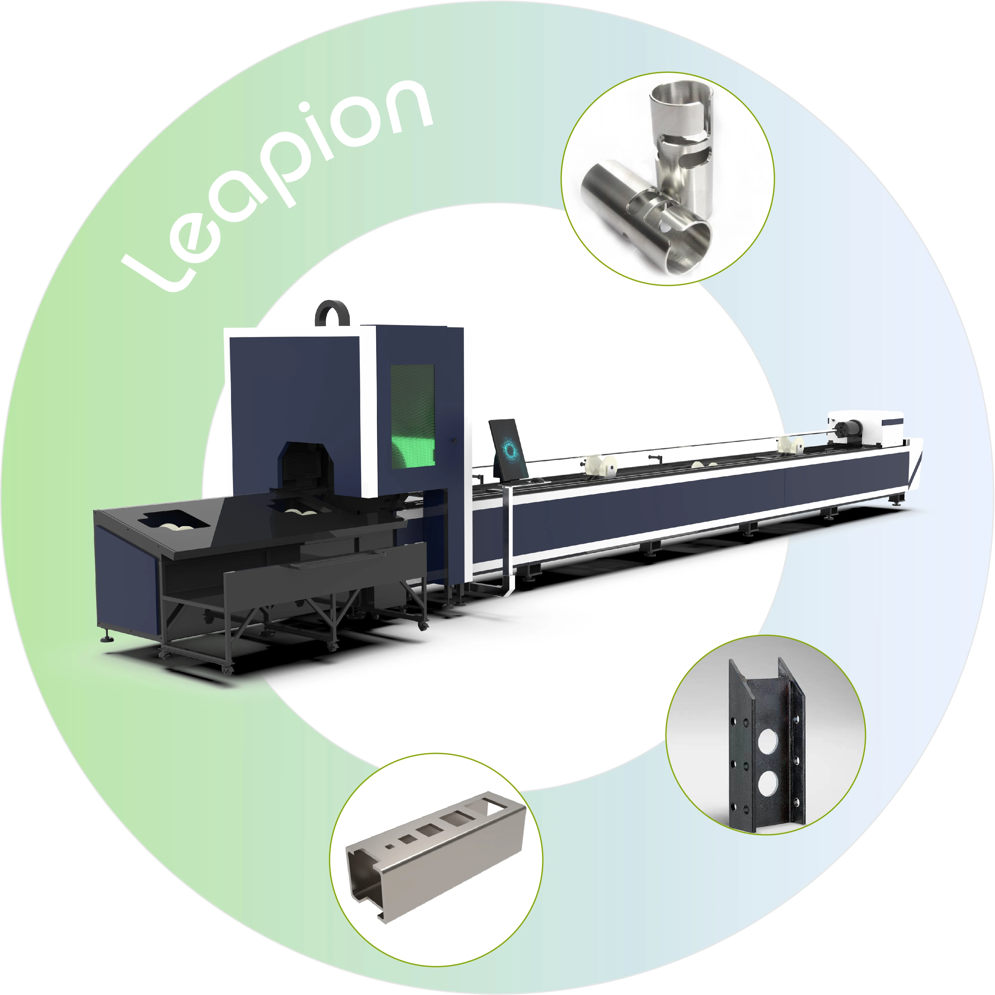 Leapion fiber laser cutting machine pipe 6 kw laser cutting machine With High Quality