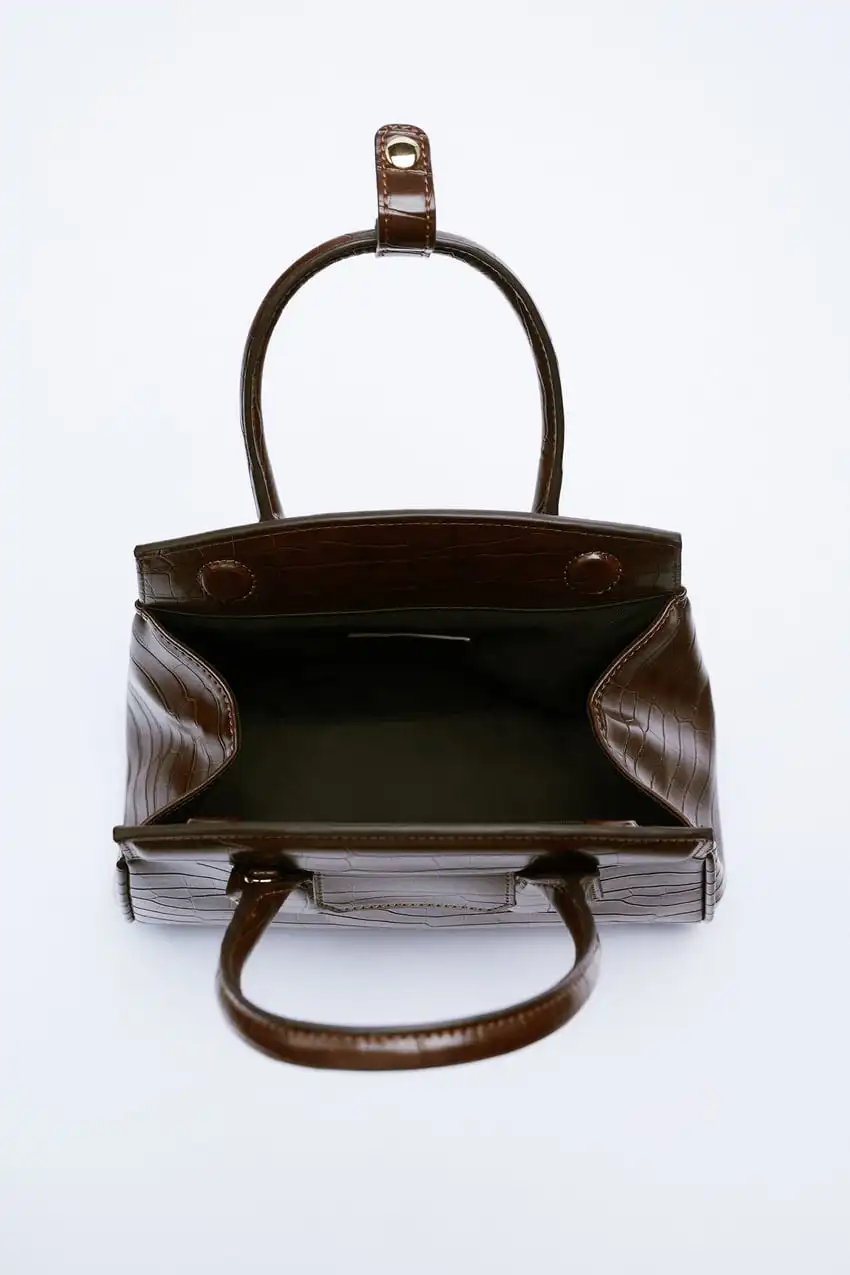 Custom Ready to ship New Arrival Crocodile Pattern Pu Leather High quality Posh Luxury style Crossbody Bag Handbag 29.5*28*10CM