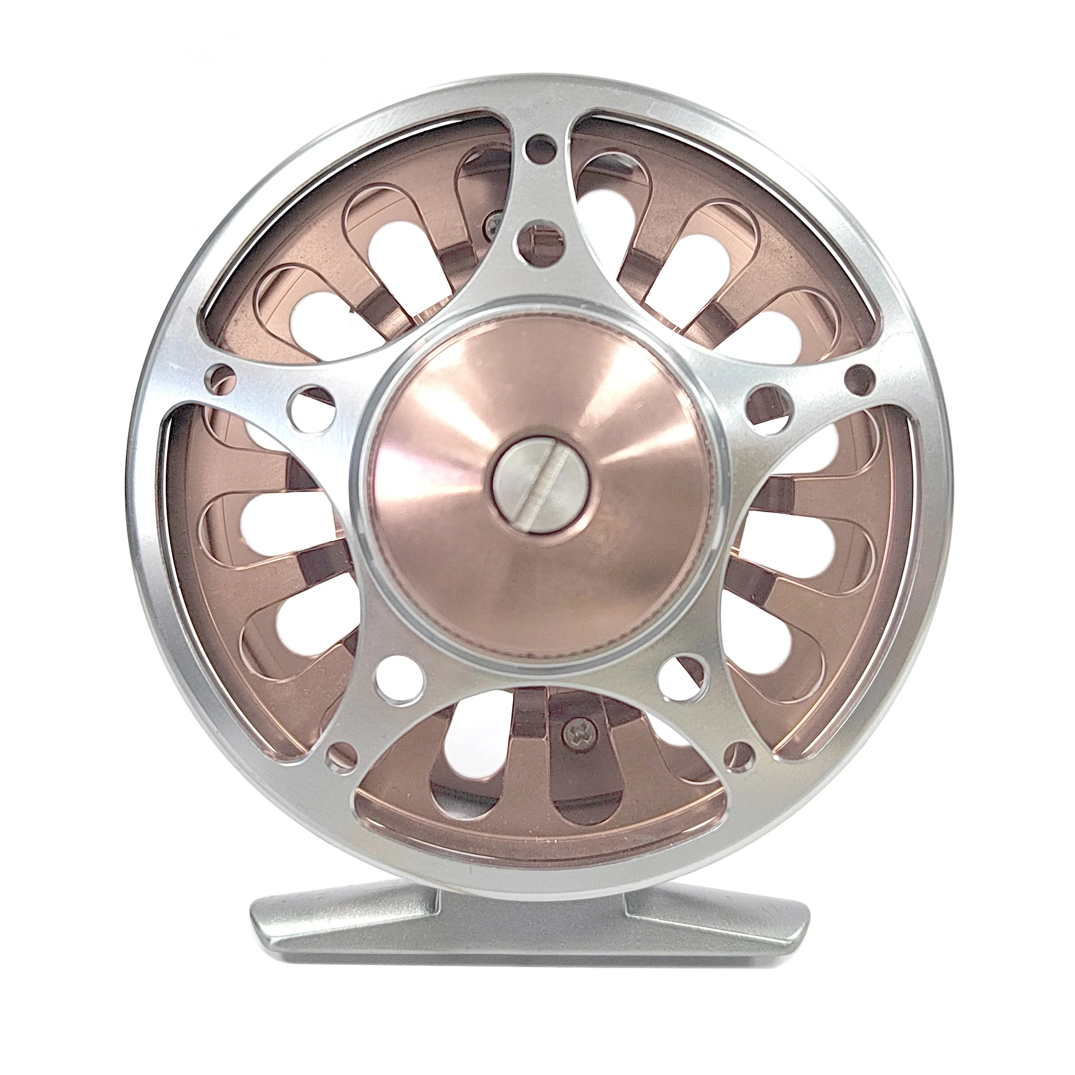 200 шт., серебристо-коричневая Гальваническая катушка для нахлыста