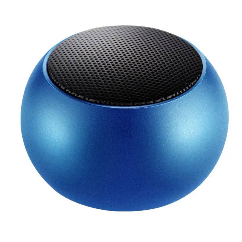 M3 OEM Colorful Wireless Speakers Mini portable Round Steel Speaker Subwoofer pocket BT small speakers