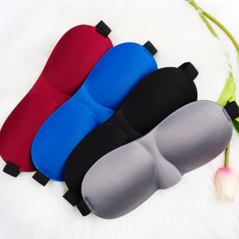 3D Contoured 100% Blackout Eye Mask For Sleeping With Adjustable Strap