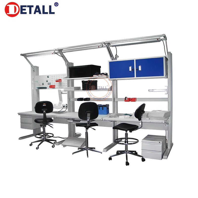 electronic assembly workstation repairing esd work table for mobile phone workshop