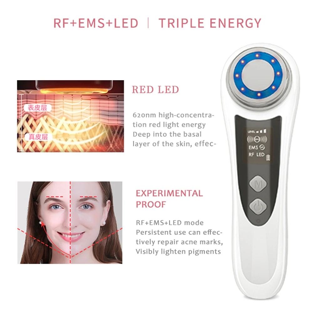 Wholesale Product Face Lifting Tool Hot And Cold Massag V Slim Massage Facial Oil Face Massager
